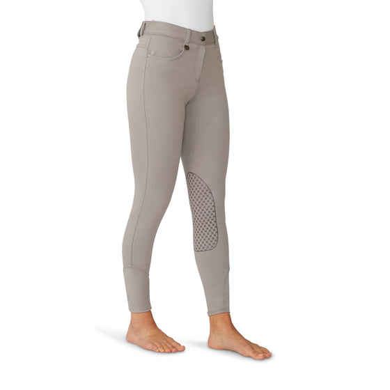 Women's SoftFlex Silicone Knee Patch Breech - Grey