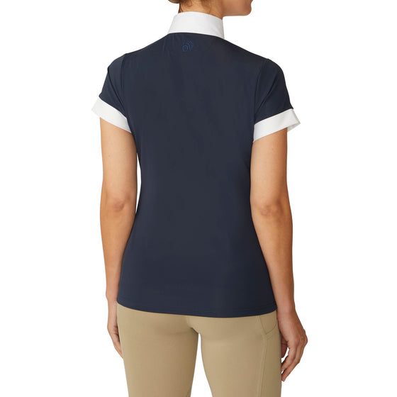 Women's Elegance Short Sleeve Show Shirt - Navy