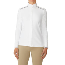  Women's Elegance Performance Show Shirt - White/Navy