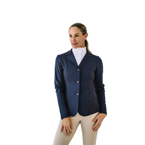 Mesh Hybrid Show Coat - Black