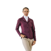 Mesh Hybrid Show Coat - Deepest Plum