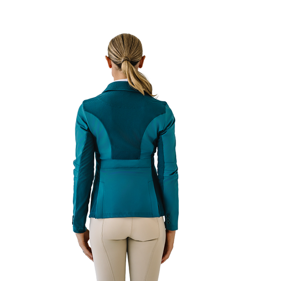 Mesh Hybrid Show Coat - Deep Teal