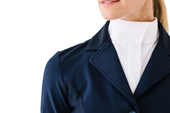 Mesh Hybrid Show Coat - Navy