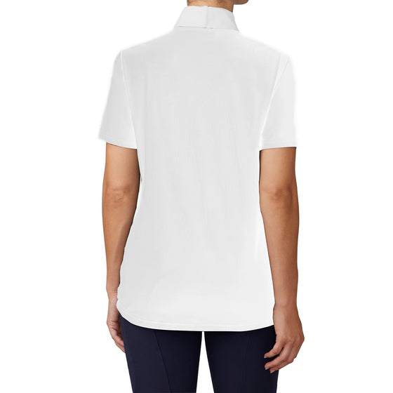 Women's Glamour Show Shirt Short Sleeve - White