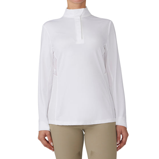 Women's Signature Show Shirt Long Sleeve - White