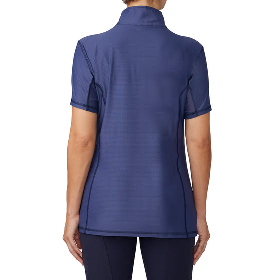 Women's Short Sleeve Altitude Solid Sun Shirt - Navy