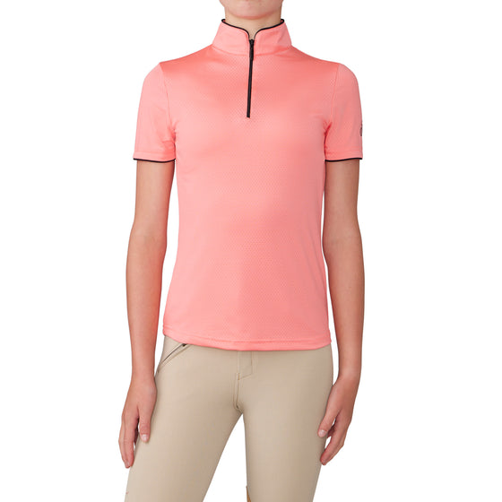 Kids' Signature Airflex Sport Shirt Short Sleeve - Pink Lemonade Silver