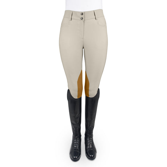 Dynamic Hunter Knee Patch Breech - Show Tan