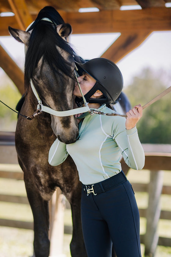 Quarter-Zip Long Sleeve Sunshirt - Cactus