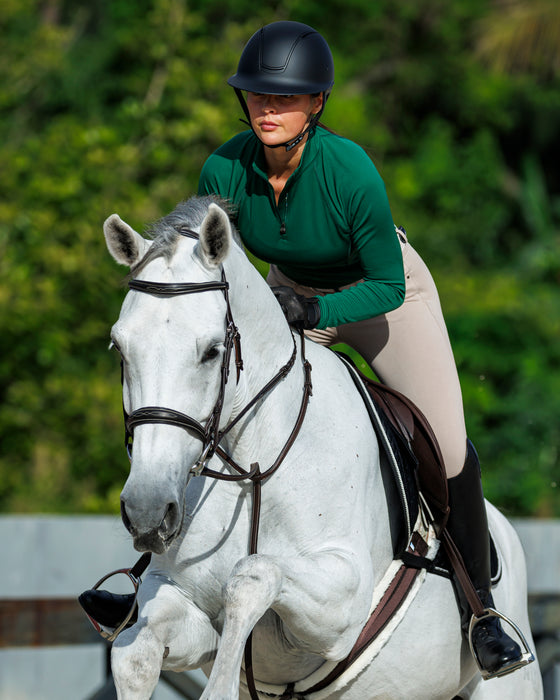 Quarter-Zip Long Sleeve Sunshirt - Hunter