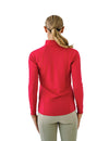 Quarter-Zip Long Sleeve Sunshirt - Lipstick