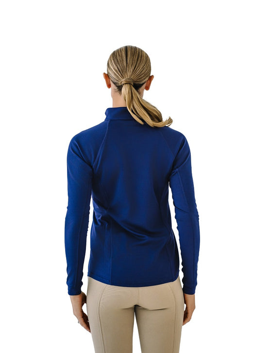 Quarter-Zip Long Sleeve Sunshirt - Navy