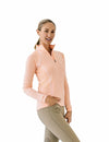 Quarter-Zip Long Sleeve Sunshirt - Peach