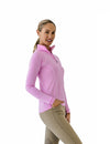 Quarter-Zip Long Sleeve Sunshirt - Pink