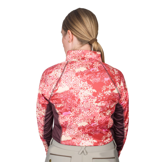 Ovation Quarter Zip Long Sleeve Sunshirt - Natural World Print