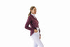 Ladies Shine Dressage Show Coat - Deepest Plum