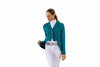 Ladies Shine Dressage Show Coat - Deep Teal