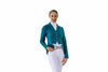 Ladies Shine Dressage Show Coat - Deep Teal