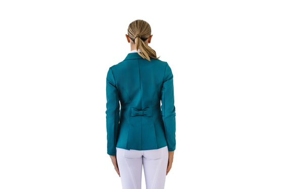 Ladies Shine Dressage Show Coat - Deep Teal