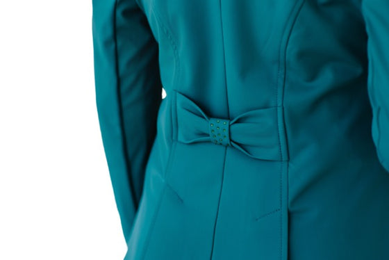 Ladies Shine Dressage Show Coat - Deep Teal
