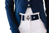 Ladies Shine Dressage Show Coat - Navy