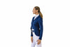 Ladies Shine Dressage Show Coat - Navy
