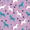 Kids' Pony Hearts Crew Sock - Lilac