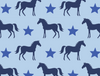 Kids' Pony Star Crew Sock - Light Blue