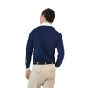 Men's Classic Long Sleeve Polo Show Shirt - Navy
