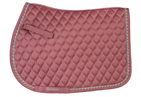 Quilted Satin All-Purpose Saddle Pad - Muted Clay