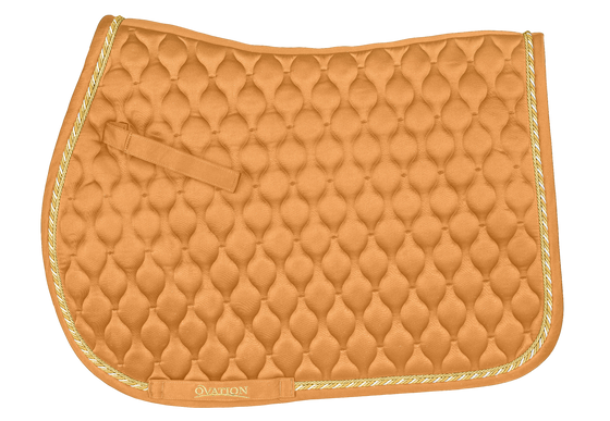 Quilted Satin All-Purpose Saddle Pad - Muted Safron