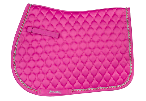 Quilted Satin All-Purpose Saddle Pad - Orchid