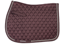  Quilted Satin All-Purpose Saddle Pad - Deepest Plum