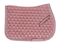  Embossed Leopard Satin All-Purpose Saddle Pad - Muted Clay