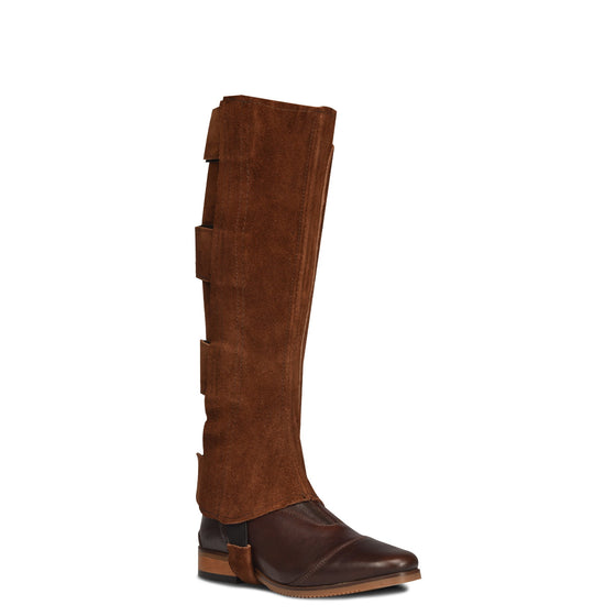 Women's EZ Tab Suede Half Chaps - Brown