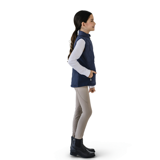 Kids' Quilted Hybrid Puffer Vest - Navy