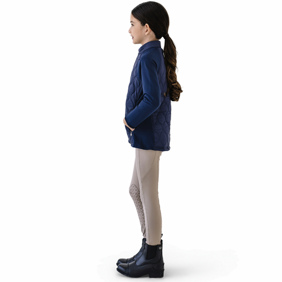 Kids' Quilted Hybrid Puffer Jacket - Navy