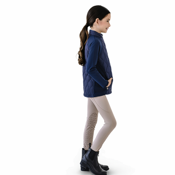 Kids' Quilted Hybrid Puffer Jacket - Navy