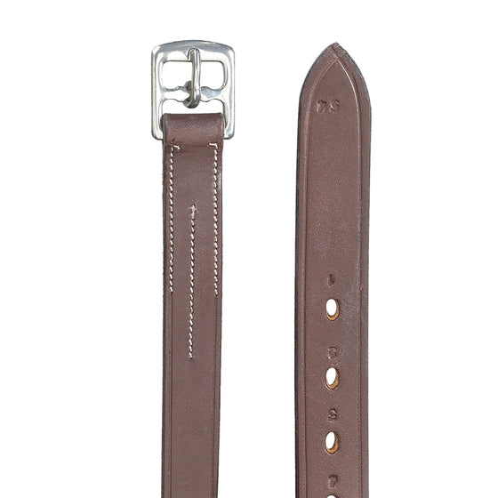 Solid English Leather Stirrup Leathers - Australian Nut