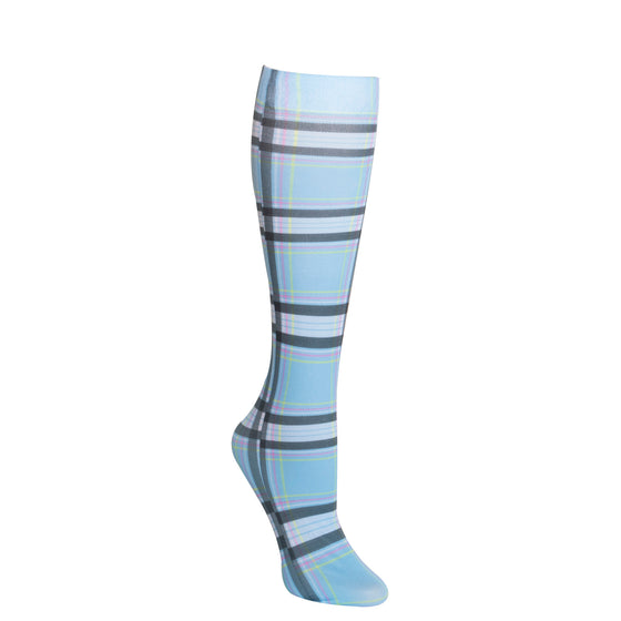 Zocks Boot Socks - Light Blue Plaid