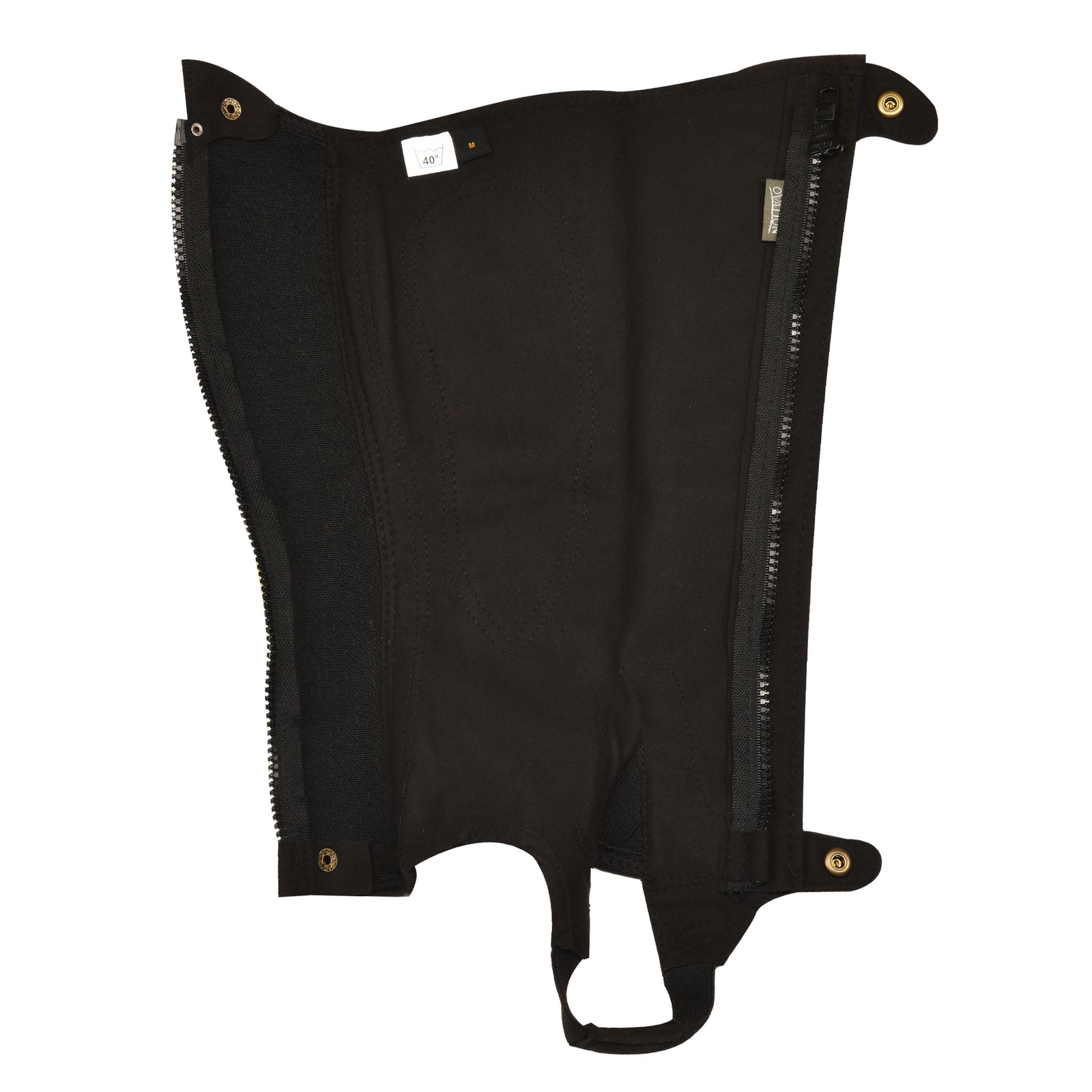 Mini-chaps équitation Adulte - 500 noires FOUGANZA Mini-chaps équitation Adulte - 500 noires FOUGANZA