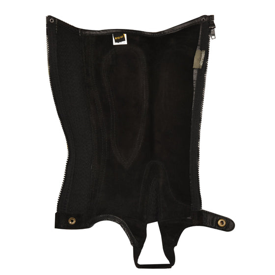 Ovation Ladies Suede Half Chaps - Comfortable Riding Gear In Black