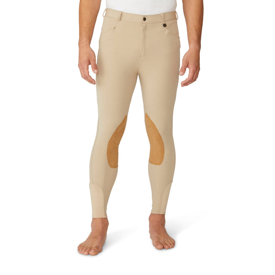 Men's EuroWeave DX  Suede Knee Patch Breech - Classic Show Tan