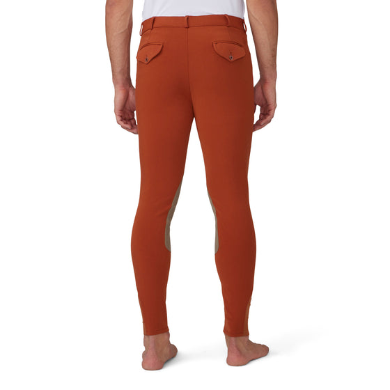 Men's EuroWeave DX  Suede Knee Patch Breech - Classic Rust