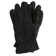  Women's Polar Fleece Winter Riding Gloves - Black/Black