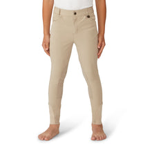  Boys' EuroWeave DX  Suede Knee Patch Breech - Neutral Beige