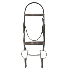  Elite Fancy Raised Traditional Crown Flat Wide Nose Padded Bridle with Reins