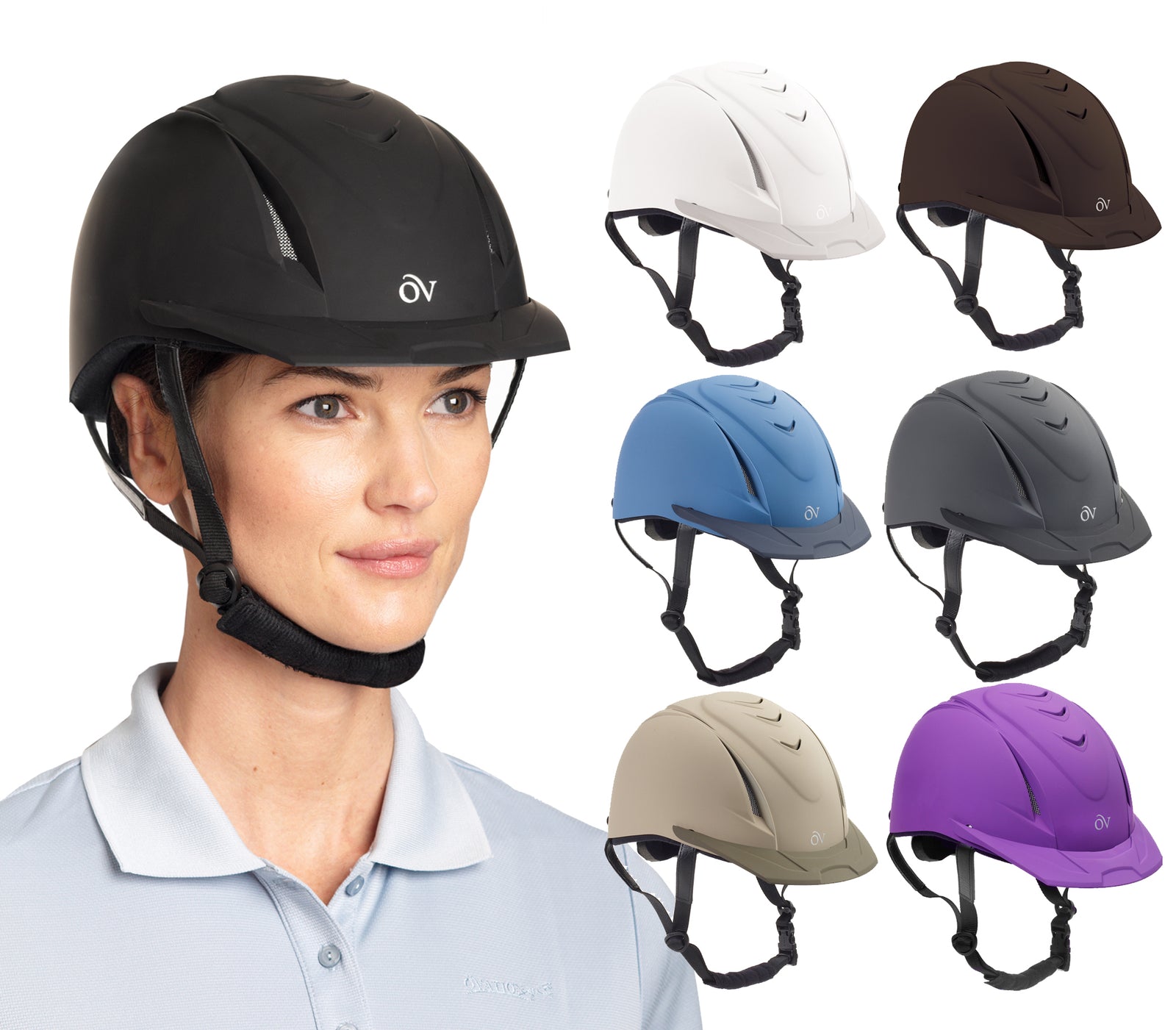 Ovation Deluxe Schooler Helmet - Tan Ovation Deluxe Schooler Helmet - Tan