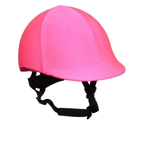 Solid Riding Helmet Cover - Florescent Pink