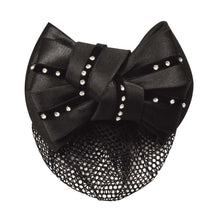  Classic Show Bow Hairclip with Net - Black/Twist